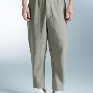 Men's Casual Ankle-Length Linen Pants（Brand New）